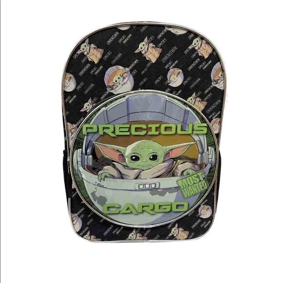 Disney Other - Star Wars The Mandalorian The Child Baby Yoda Precious Cargo Kids Backpack